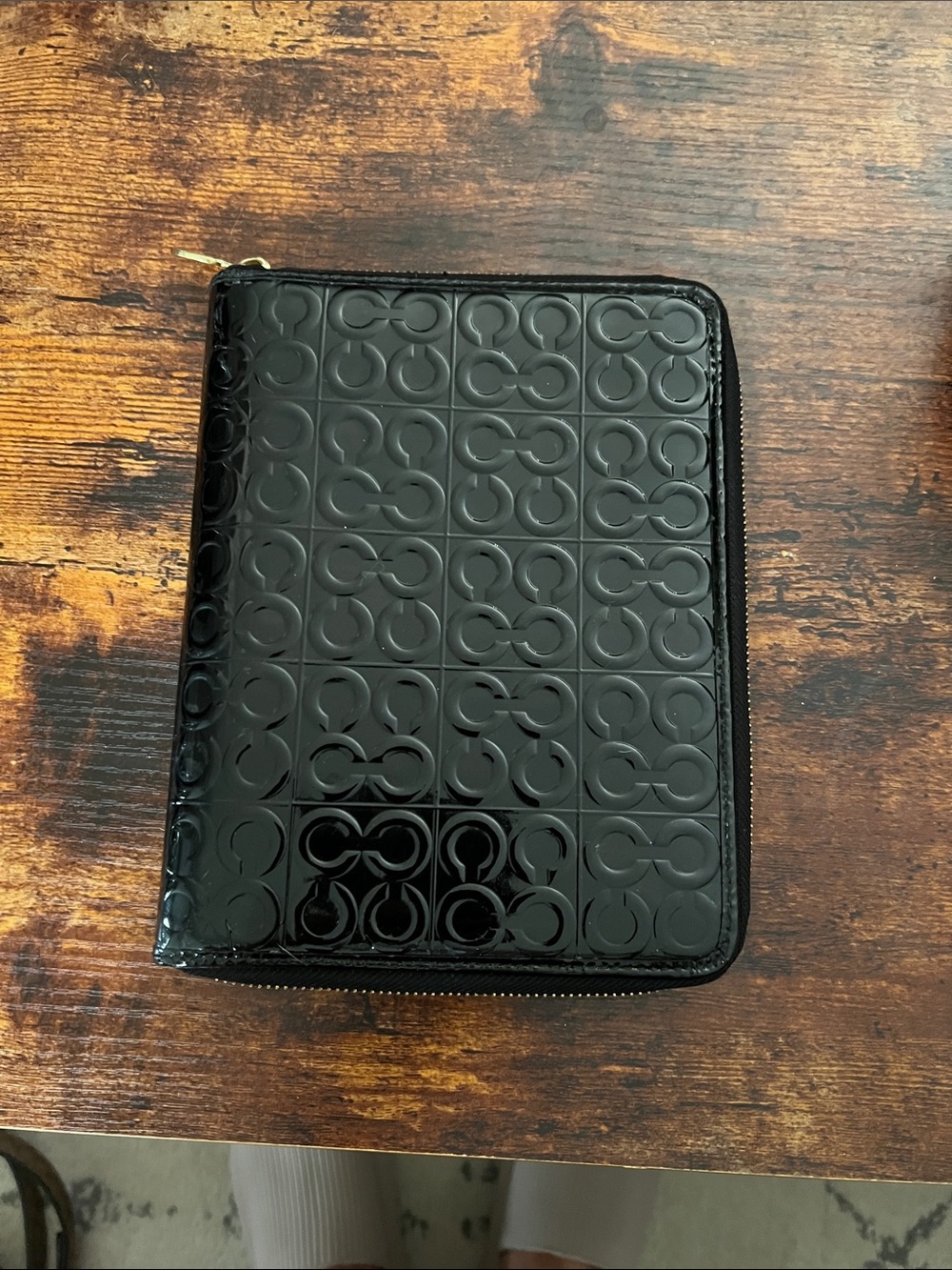 Coach Pop C Patent Leather Planner Cover